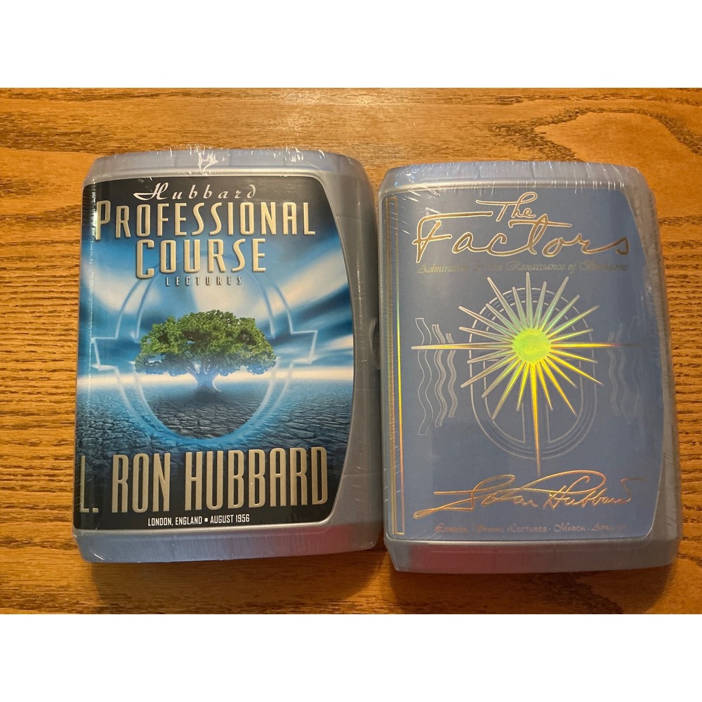 L Ron Hubbard Professional Course & The Factors CD Lecture Sets Factory Sealed